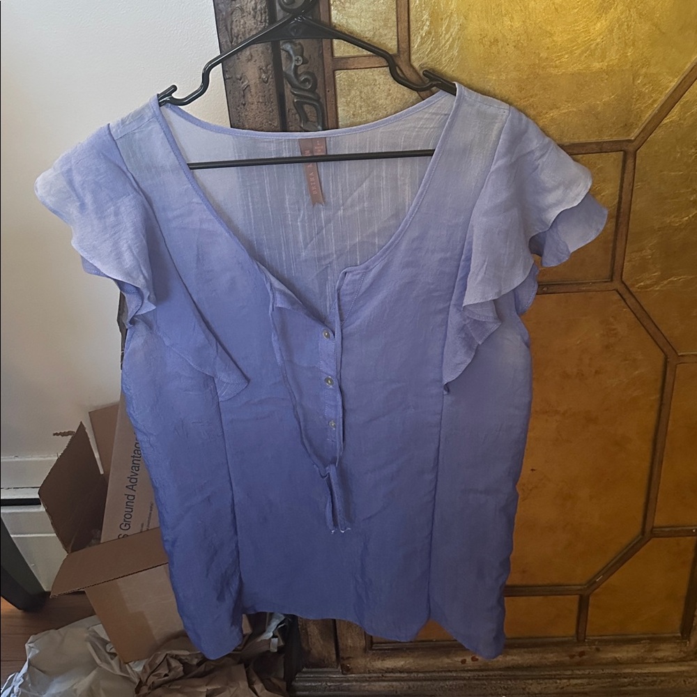 Elegant Blue Women's Top